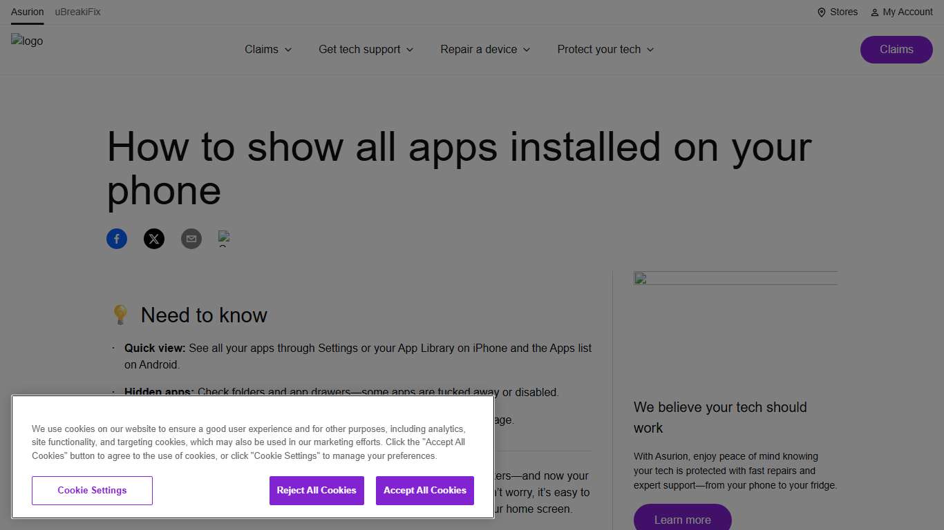 How to show all apps installed on your phone Asurion
